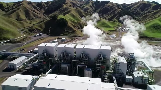 Geothermal Power Plant in New Zealand