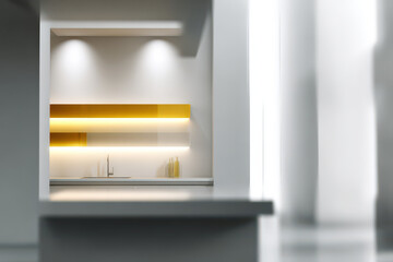 sleek tablet placed on kitchen countertop featuring augmented reality recipe display