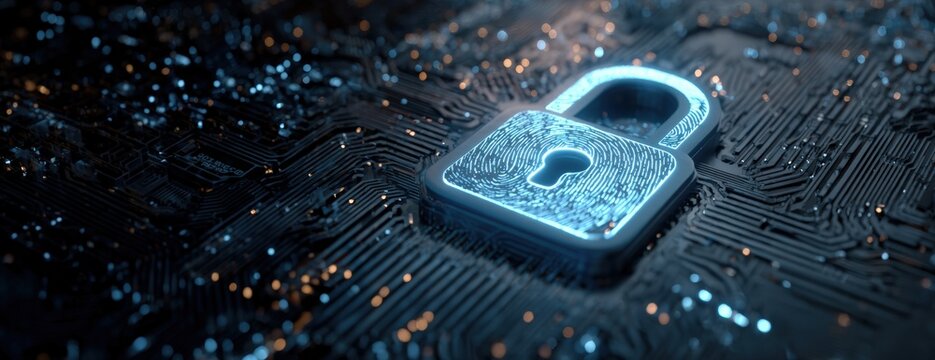 Digital lock on circuit board