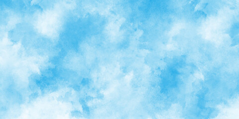 Abstract blue watercolor background,ocean blue paper texture, smooth cloudy sky blue background,Light blue background with watercolor.Background with clouds on blue sky.