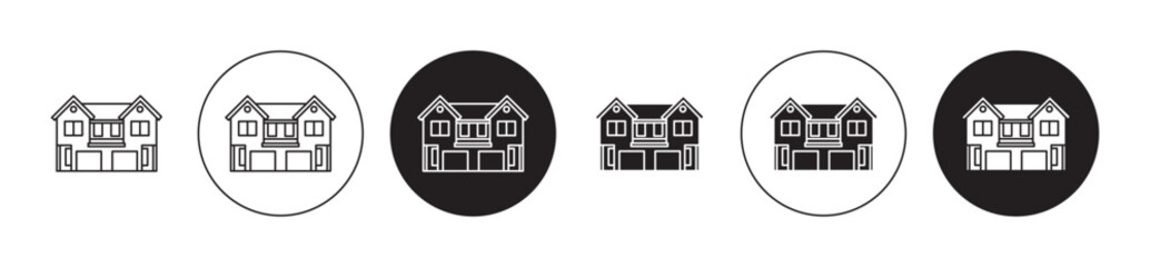 Duplex icons collection in black filled and stroke line style