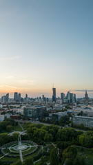 Modern skyscrapers in Warsaw