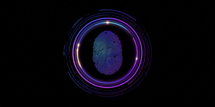 Futuristic Fingerprint Scan