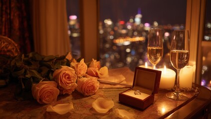 Romantic Proposal Scene