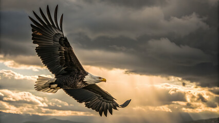 Eagle in the sky