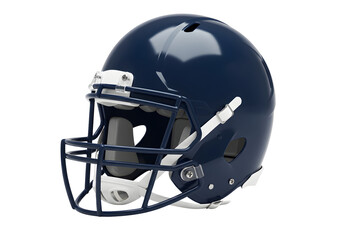 Fototapeta premium American Football Helmet Isolated on White Background - Protective Gear for Sports