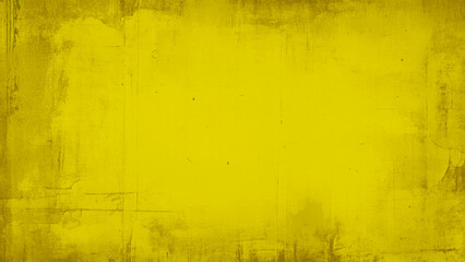 Abstract grungy decorative yellow wall background Vector with old distressed vintage grunge texture. Vector cement wall