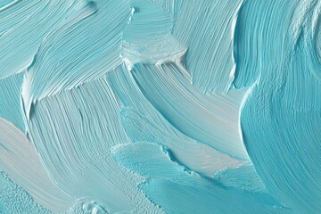 Abstract textured light blue paint strokes