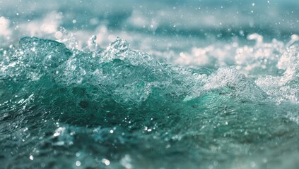 Close-up of crashing waves