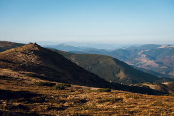 Scenic Mountain Landscape with Rolling Hills