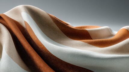 Softly rippled fabric texture for design and background use