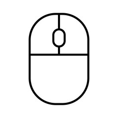 マウスのアイコンイラスト（線画）001