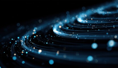 Abstract swirling cosmic nebula