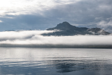 mountains and sea in Iceland