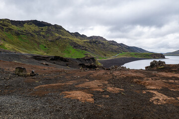 Kleifarvatn lake on Reykjanes Peninsula in Iceland