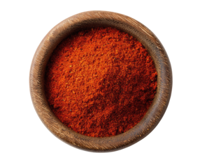 Red spice powder in wooden bowl (6)