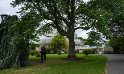 Vibrant Flowerbeds at the National Botanic Gardens in Dublin, Ireland