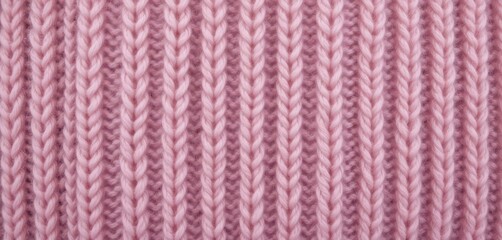  Subtle Pink Stockinette Close Up Displaying Clean and Even Stitching, Soft Texture for Backgrounds, Apparel and Textile Projects