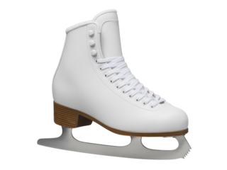 White Ice Skating Boot with Blade
