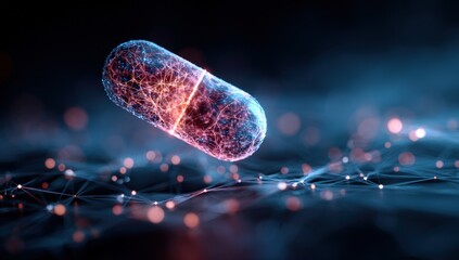 Digital capsule, network backdrop