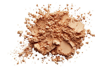 Light beige powder explodes outward