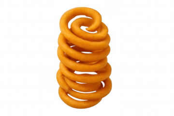 Crunchy chakli, a popular indian spiral-shaped snack, isolated on a transparent background, ready for creative projects