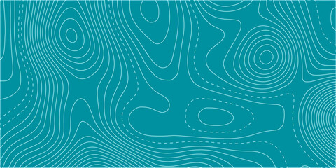 Abstract blue seamless pattern with swirling waves and light lines, a vintage water backdrop for a decorative texture design. Topology terrain geographic wood grid with latitude and wavy outlines. 