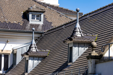 Großschönau, Textildorf an der Mandau, Oberlausitz, Sachsen (Deutschland), Dachgauben