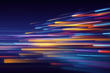 Abstract digital streaks of light