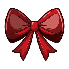 red bow with ribbon