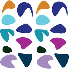 seamless pattern with mustache