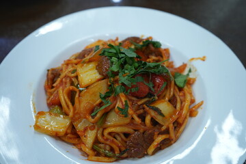 Uzbekistan Food, Lagman Noodle Soup - ウズベキスタン料理 ラグマン

