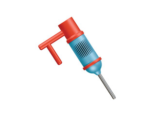 soil drill icon 3d illustration render