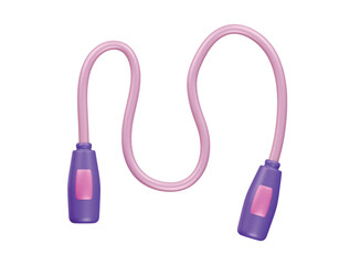 skipping rope icon 3d illustration render