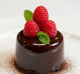 chocolate with raspberry