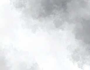 Abstract Gray and White Watercolor Cloud Texture Background with Soft Gradients