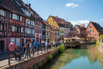 Colmar’s Charming Canals and Half-Timbered Houses in the Sun