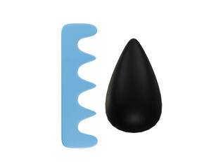 Fototapeta premium ink icon 3d illustration render