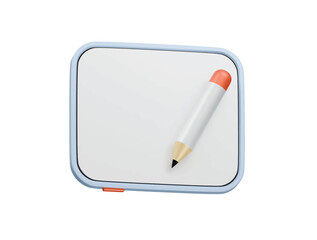 graphic tablet icon 3d illustration render