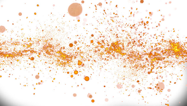 Blurred embers sparks glowing hot fiery texture on black backdrop (PNG File)