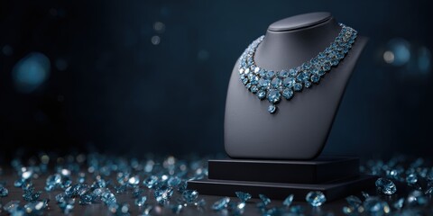 Luxurious necklace display (1)