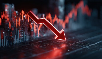 Declining market graph