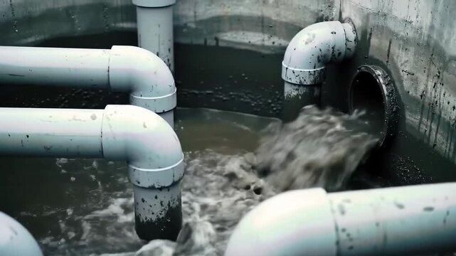 Wastewater Treatment Plant Pipes