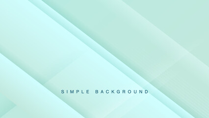 爽やかなグリーントーンのシンプル背景ベクター  © Pens'K