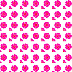 Naklejka premium pattern, flower, seamless, pink