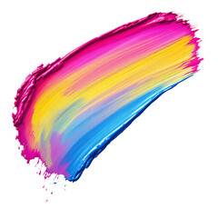 Paint Stroke with Brush, isolated on transparent background
