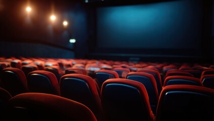 Fototapeta premium Empty movie theater interior (64)