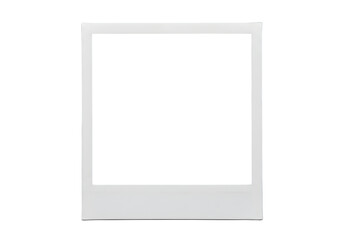 Polaroid photo frame, isolated on white background, for adding your own memories and images