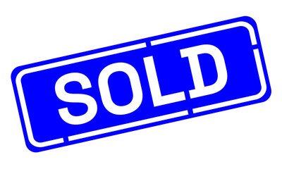 Sold logo sticker. Sold symbol for promotional templates, business advertising, etc.