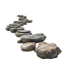 Stone pathway stretches into distance